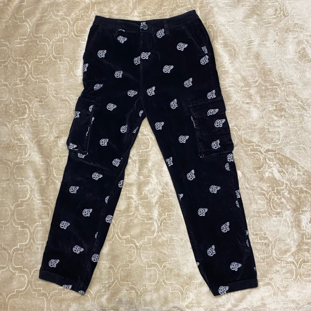 Black corduroy OF pants size 32. barely worn in great condition.